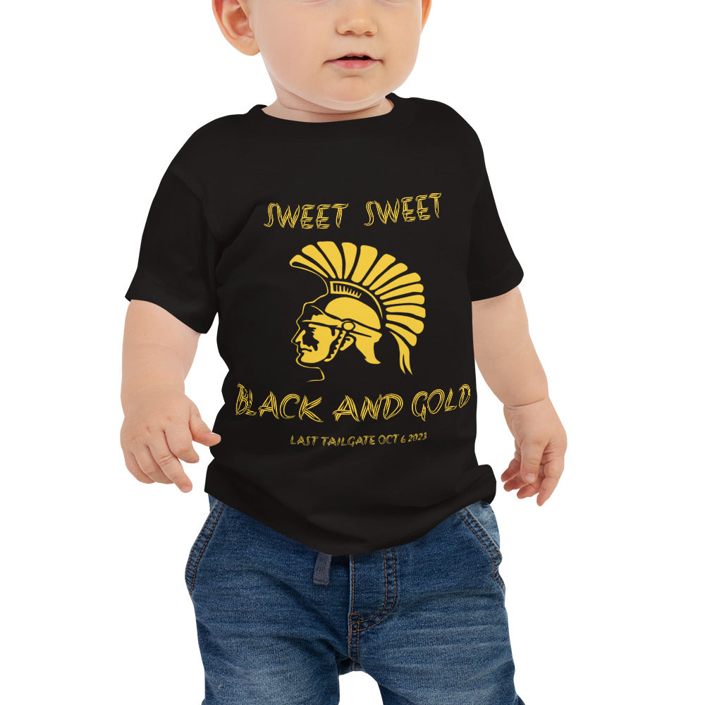 Toddler Sweet Sweet Black And Gold Tee