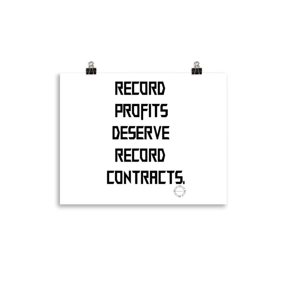 Record Profits Poster