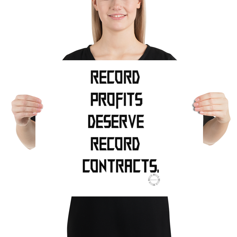 Record Profits Poster