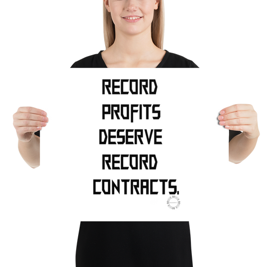 Record Profits Poster
