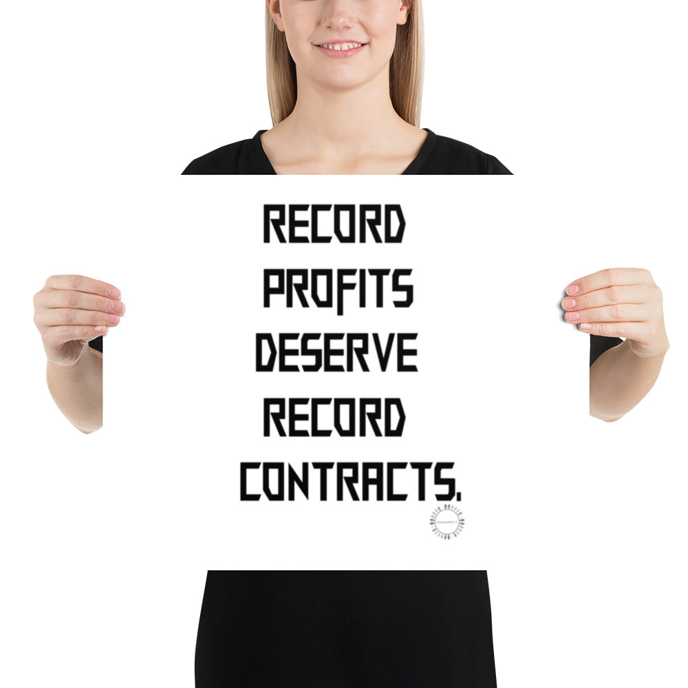 Record Profits Poster