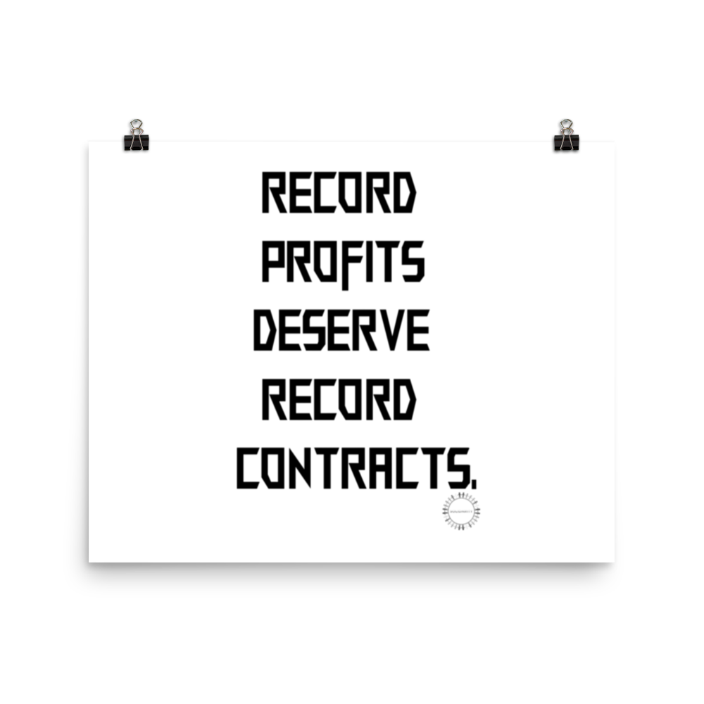 Record Profits Poster
