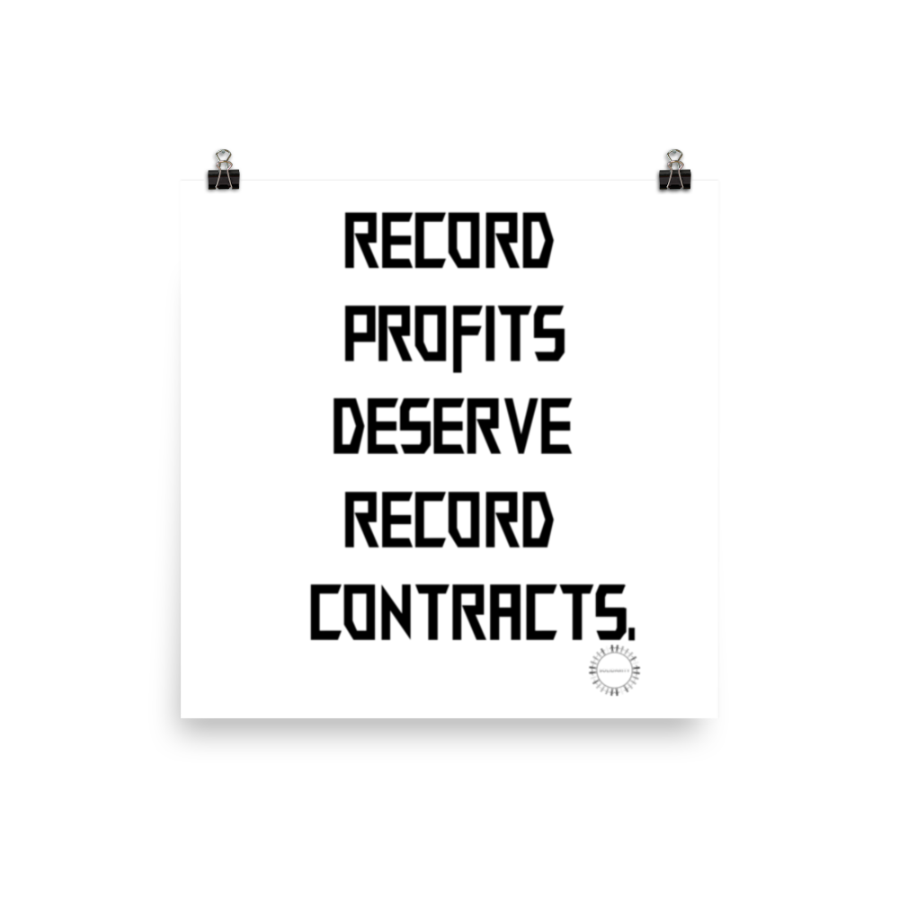 Record Profits Poster