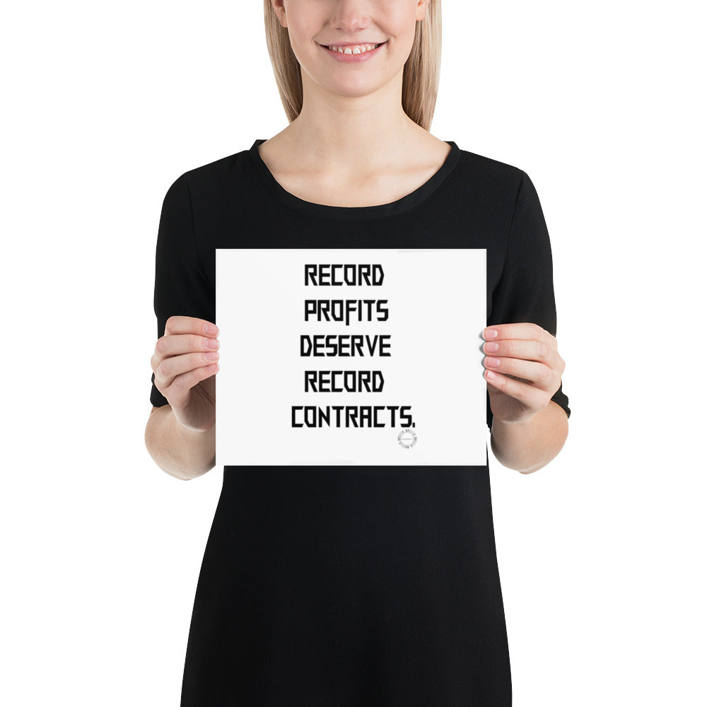Record Profits Poster