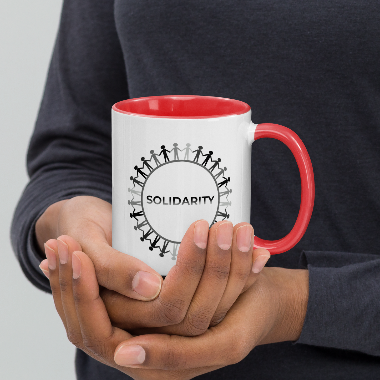 Solidarity Mug red inside and handle