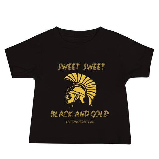 Toddler Sweet Sweet Black And Gold Tee